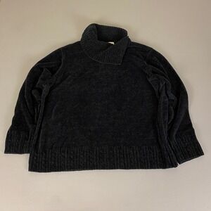 Studio‎ Works Turtleneck Sweater Women's Plus Size 2X Black Pullover Acrylic